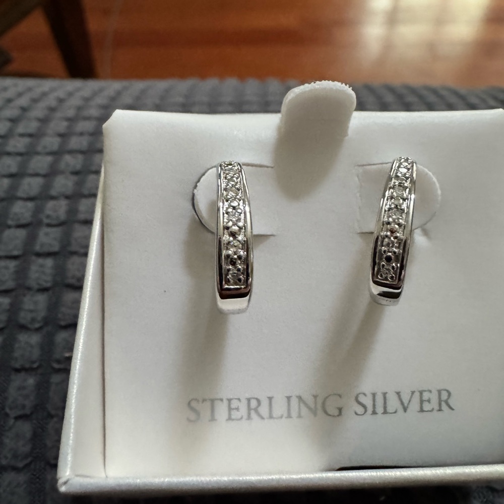 Elegant Sterling Silver Hoop Earrings